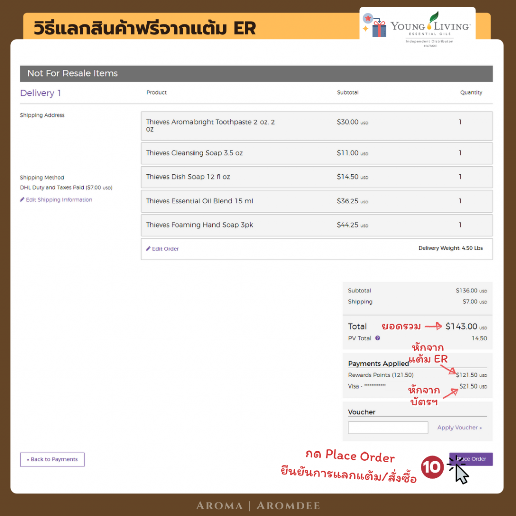 ภาพประกอบเนื้อหา รีวิว Young Living Essential Rewards คืออะไร? ทำไมใครๆก็ว่าดี!? redeem er 5
